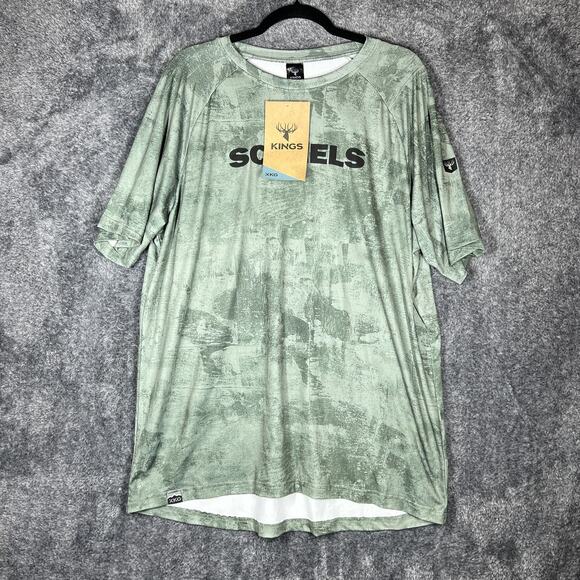Scheels Kings Shirt Mens XL Olive XKG Performance UPF 50 Moisture Wicking Tee - Picture 1 of 10